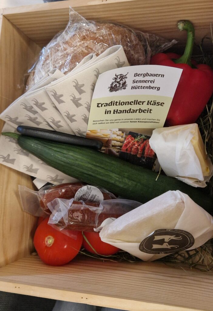 Brotzeitbox von DIE GAMS mit regionalen Spezialitäten
