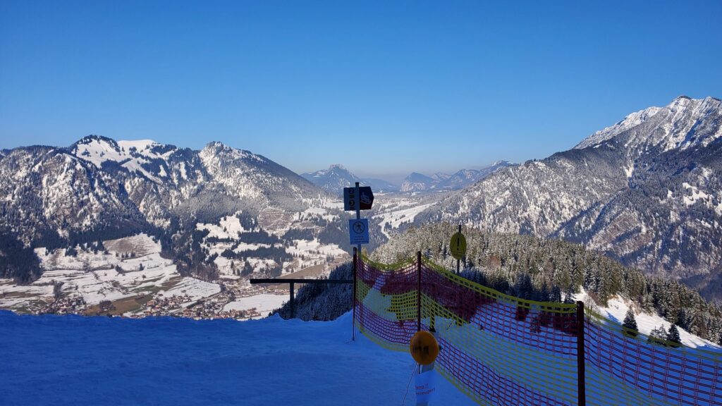 Winterpanorama am Imberg bei Bad Hindelang
