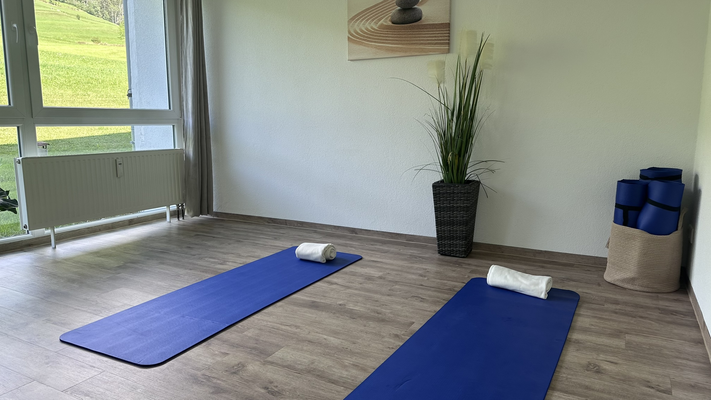 Yogaraum im Wellnessbereich von DIE GAMS, 3. Etage